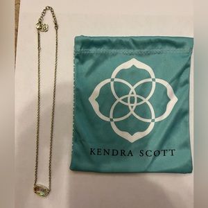 Kendra Scott Elisa Gold Pendant Necklace in Dichroic Glass